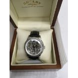 A boxed Rotary wristwatch.