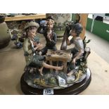 A large Capodimonte porcelain group figure - NO RESERVE