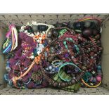 A box of costume jewellery.