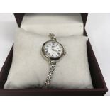 A sterling silver watch marked 925 the circular di