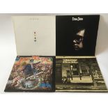 Four Elton John LPs comprising his self titled alb