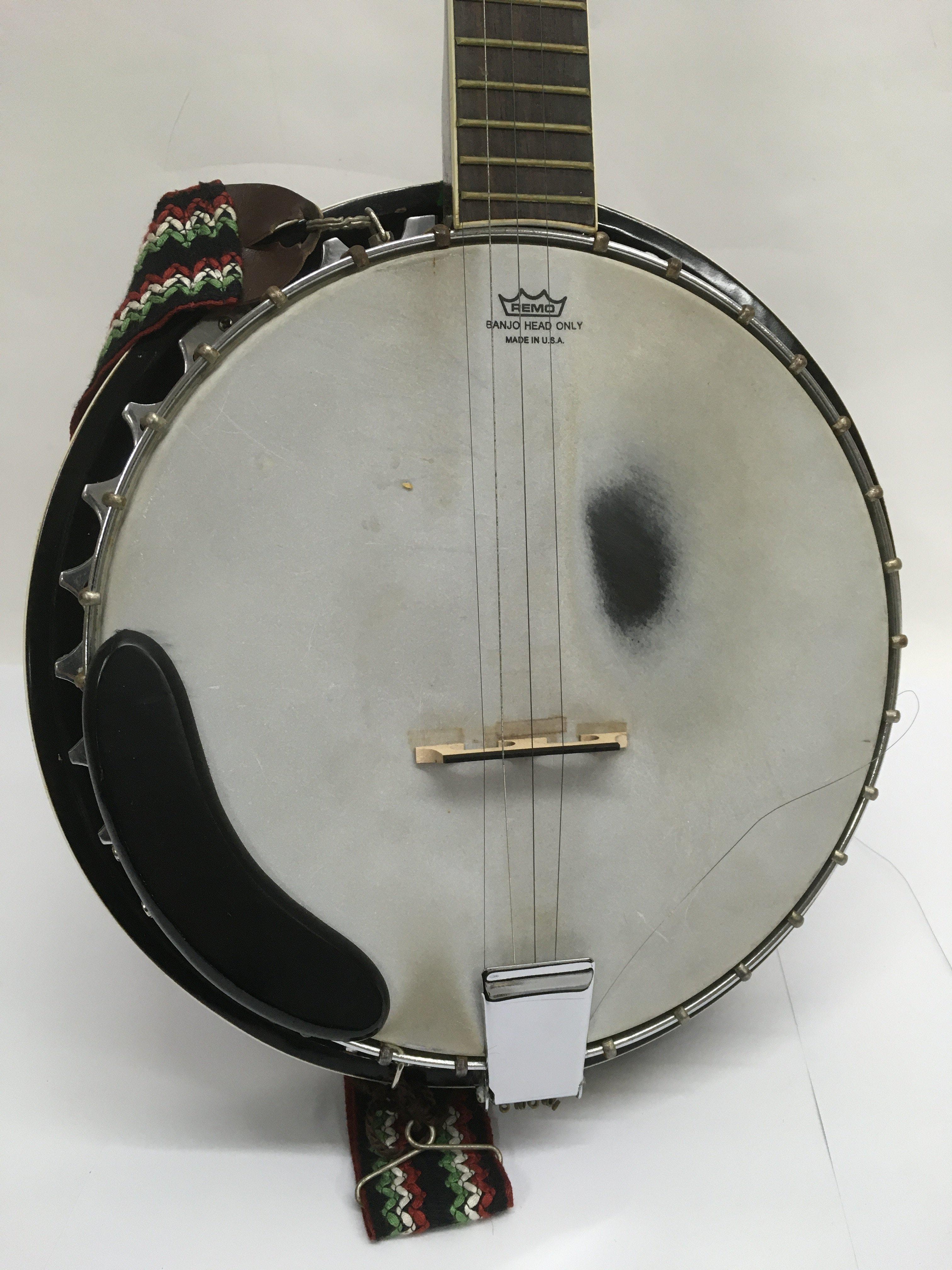 A Lorenzo five string banjo with hard carry case, - Image 2 of 6