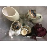 A box of china and glass items - NO RESERVE