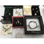 A collection of 925 silver jewellery including nec