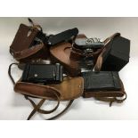 A collection of good vintage cameras inc Cosmic 35, Balder SVS