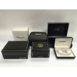 Six watch boxes including Rado, Accurist, Seiko an