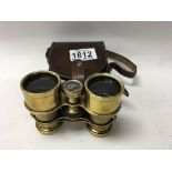 A pair of brass binoculars by Lawrence & Mayo, ÒTh