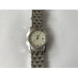 A ladies Gucci wristwatch with diamond dial and da