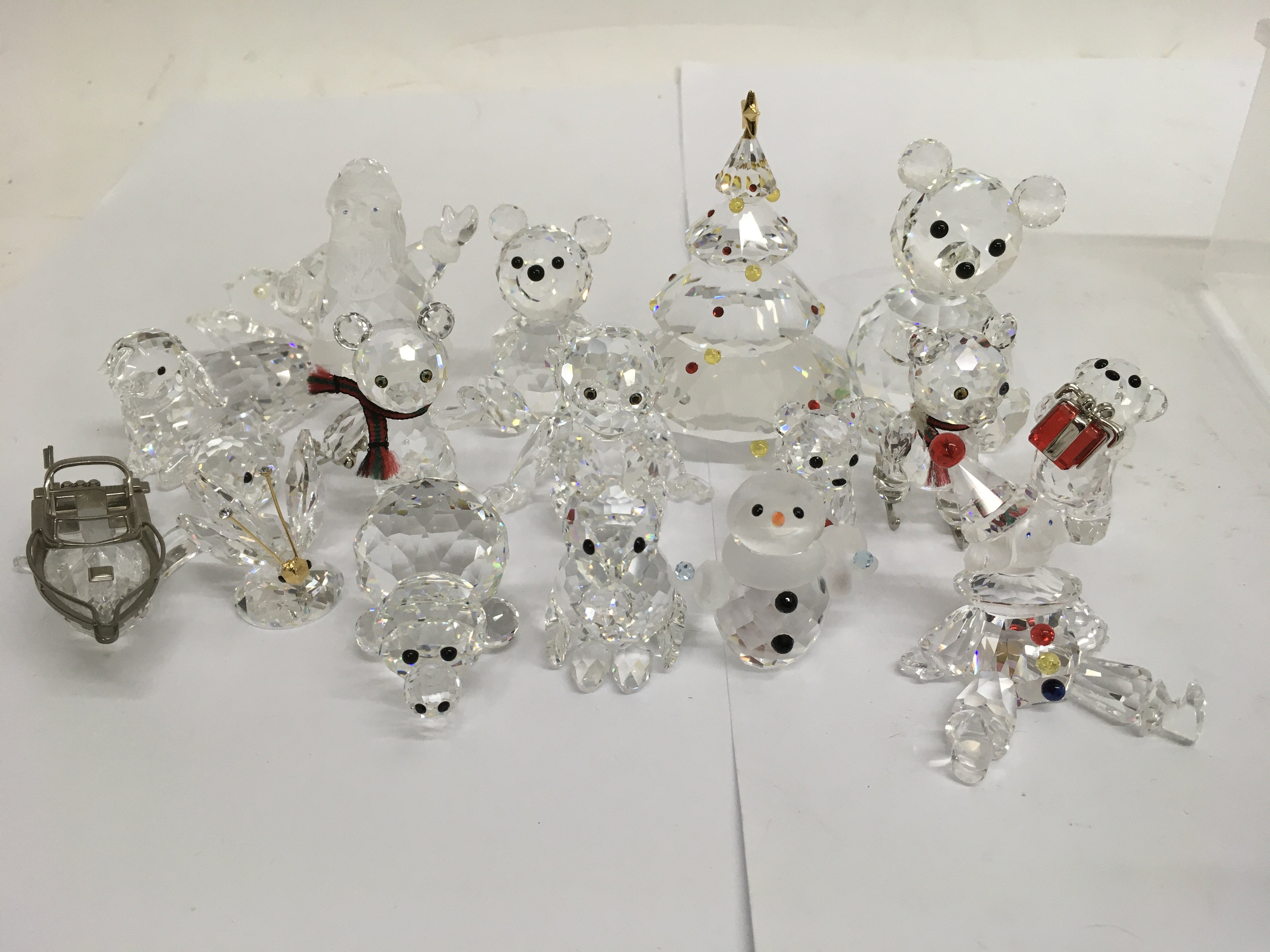 A collection of cut glass animal figures including - Image 3 of 3