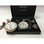 A boxed Dalvey pocket watch, a vintage Gold plated