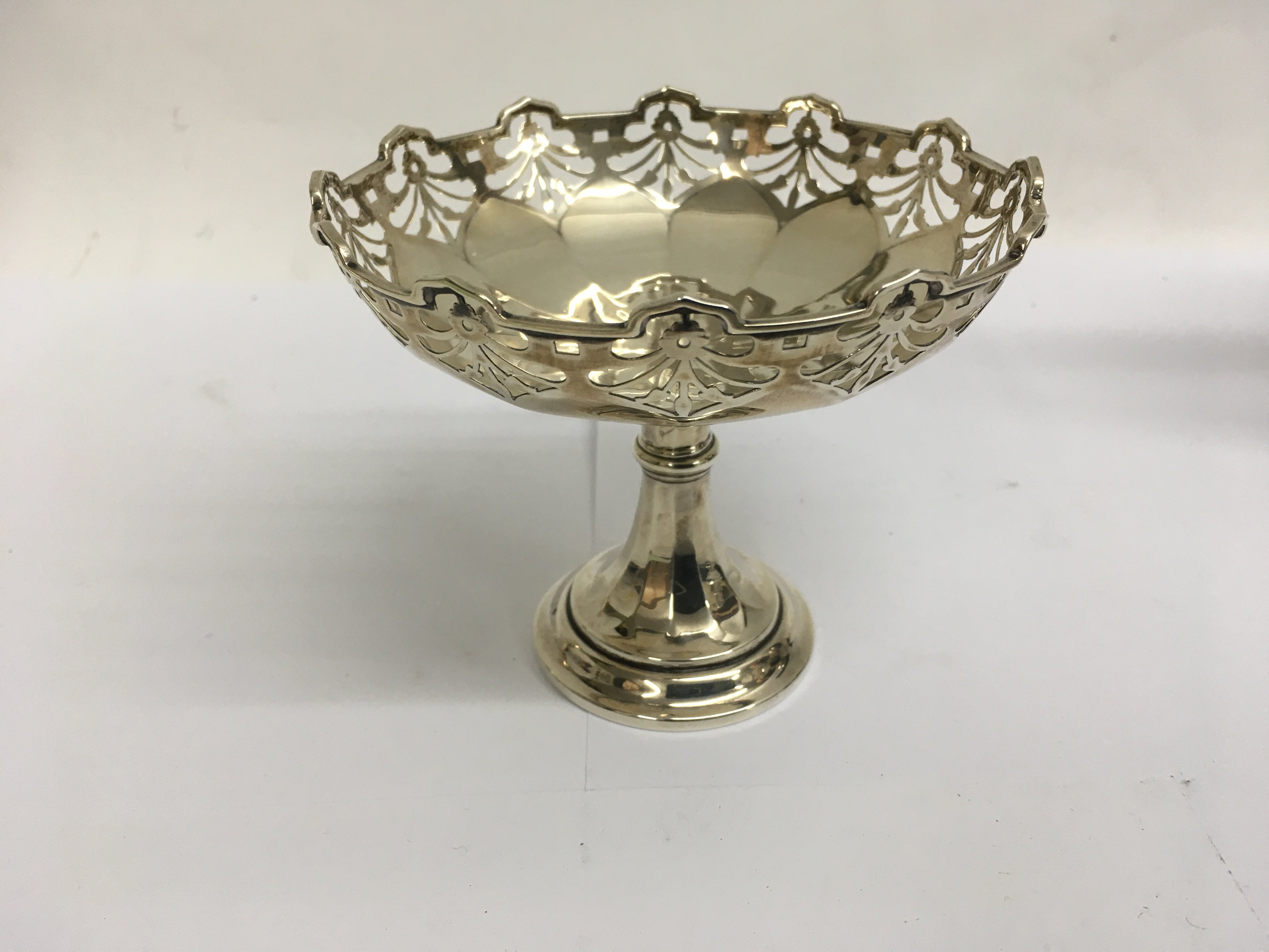 A small silver dish Birmingham hallmarks 83 grams.