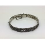 An antique silver and paste bracelet.