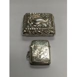 A Victorian silver box, Birmingham 1894, approx 5c