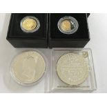 2 small gold collectors coins (2009 half crown/ 20