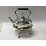 A Quality silver spirit Kettle and stand London ha