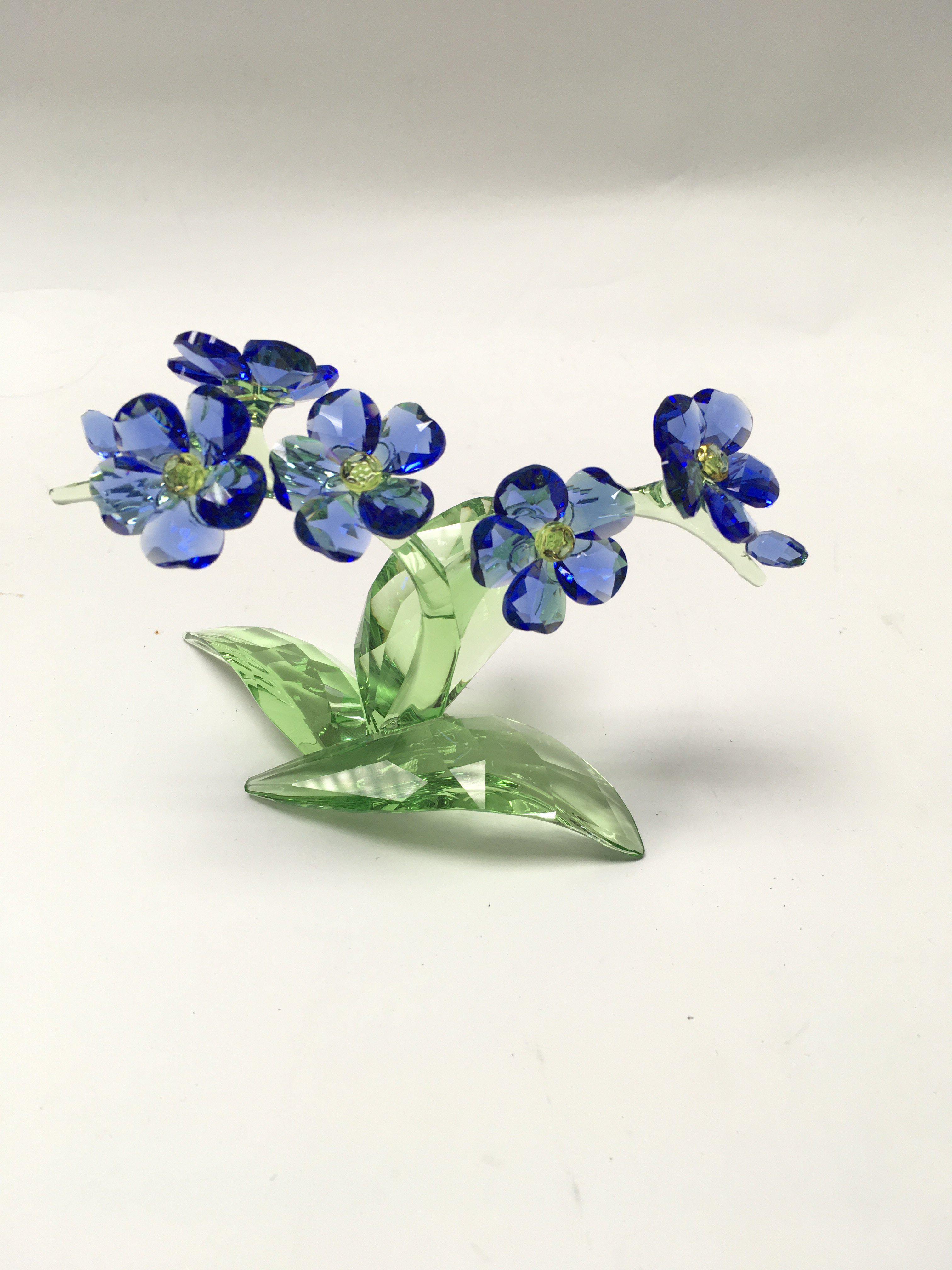 A swarovski flower group approx 9 cm in height an
