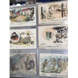 A collection of WW1 and WW2 postcards. Inc Old Bil