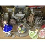 A collection of Victorian and later ceramics including Coalport