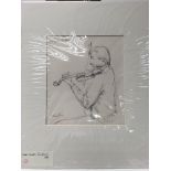 3 unframed pencil sketches signed and dated c.1983 1 unsigned (4). 36x46cm