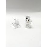 Swarovski sea lion and a koala both boxed with cer