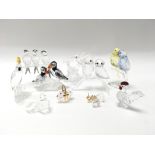 A collection of Swarovski birds etc (10)