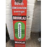 A brooklax enamel sign .21 cm by 92 cm