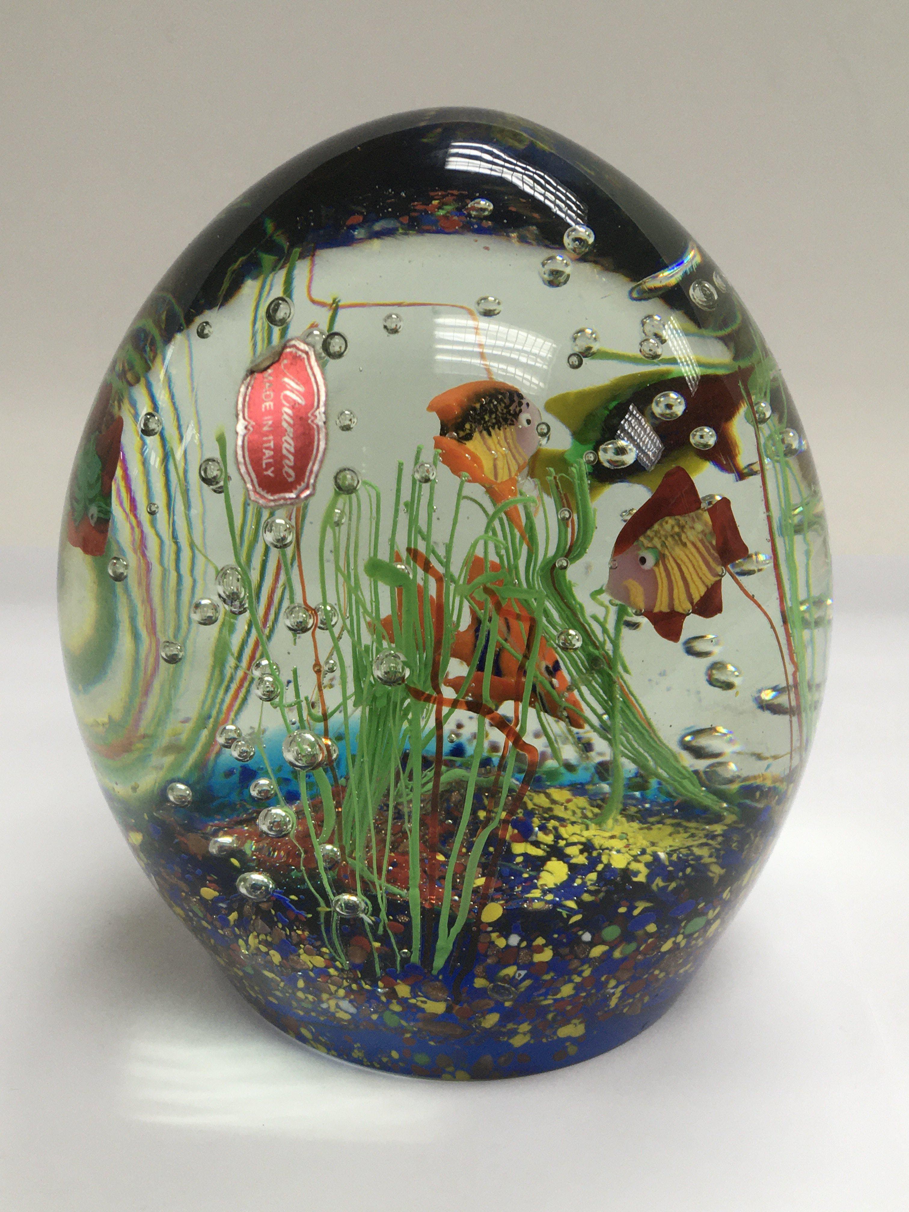 A Murano glass paperweight, approx height 16cm.