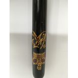 A Victorian truncheon with turned handle .