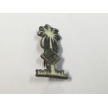 German WW2 style Afrika pin badge