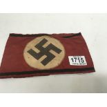 German WW2 style SS Armband , SS stamped