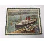 A boxed Victory Jig-saw puzzle of the Lusitania, w