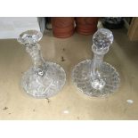 2 Irish crystal ships decanters. With 1 hallmarked
