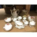 A Royal Albert 'Old Country Roses' dinner and tea