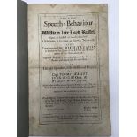 An early rebound copy dated 1683, The last speech