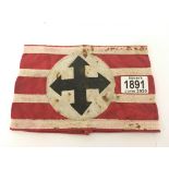 German Fascist Cross of Iron movement armband