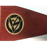 German WW2 style SA Brownshirts pennant