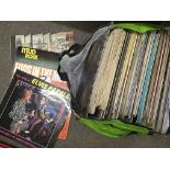 A bag of LPs including Elvis, Mud, Wet Wet Wet etc