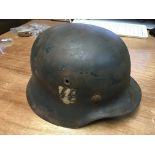 German M35 Combat Helmet with SS decal