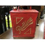 A scarce Redline two gallon petrol can with correc