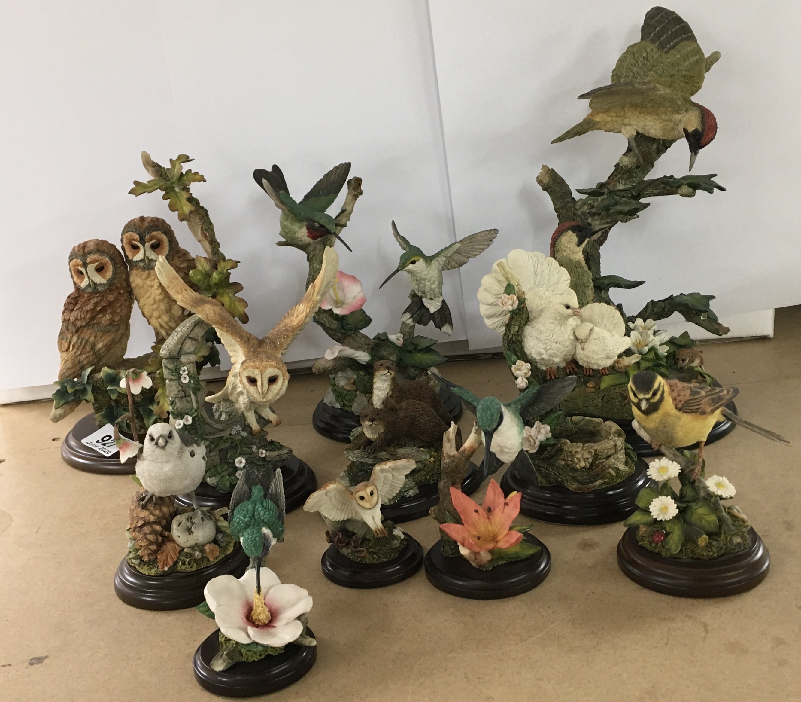 A collection of country artists animal figurines.