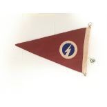 British Union of Fascists Pennant stamped Bognor R