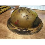 Desert campaign tin helmet