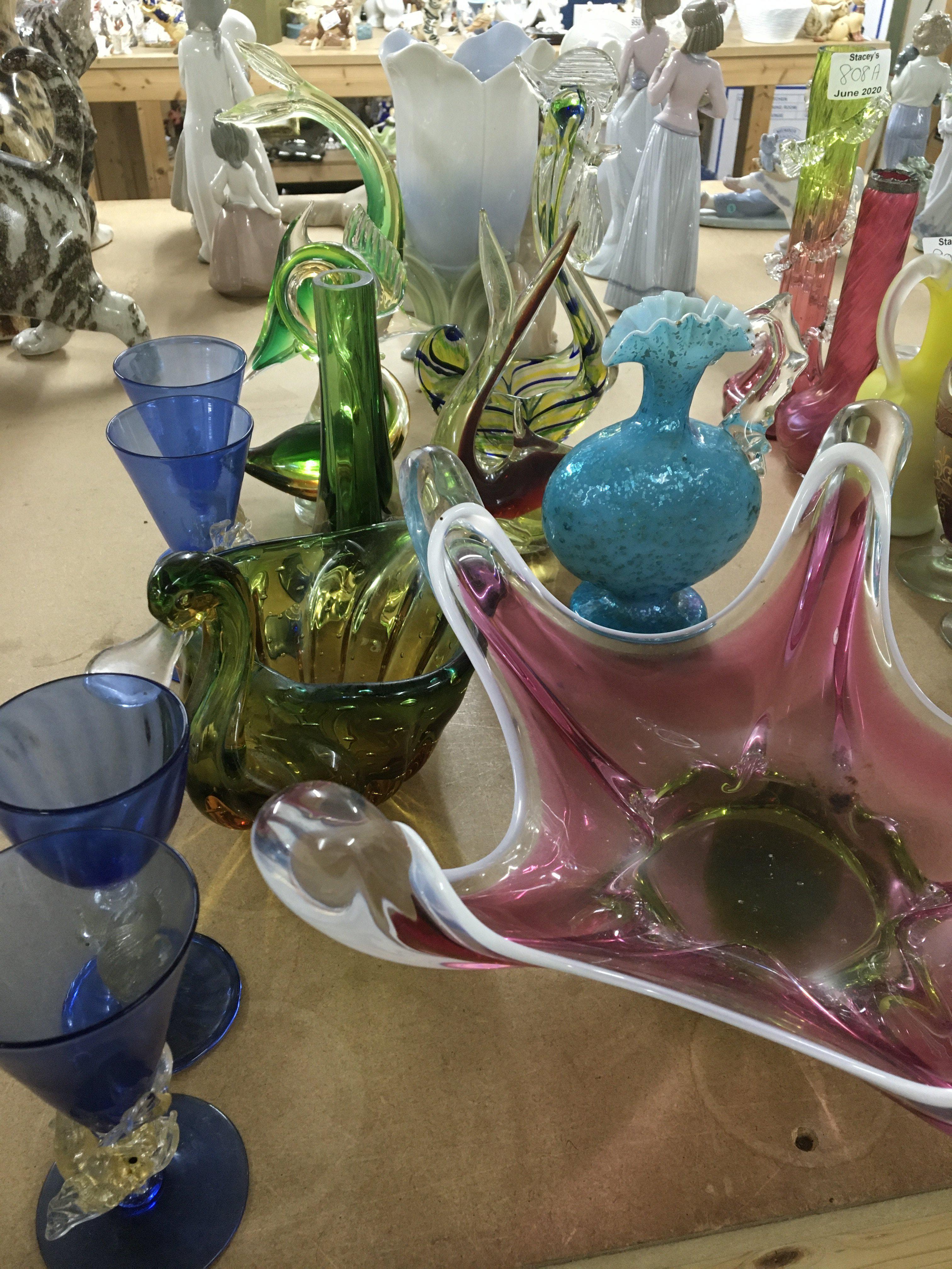 A collection of Murano glass ware various.