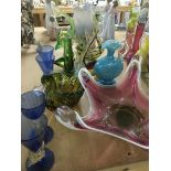 A collection of Murano glass ware various.