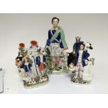 A large Victorian 19th century Staffordshire figur