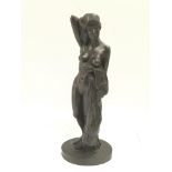 A small statue of a nude maiden, approx height 24.