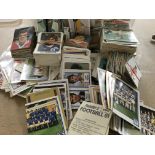 A box containing 1978 & 1979 Panini and other foot