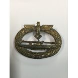German WW2 style U Boat badge