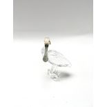 Swarovski spoonbill figure approx 14cm in height a