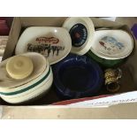 3 boxes of Wade pottery items including shaving mu